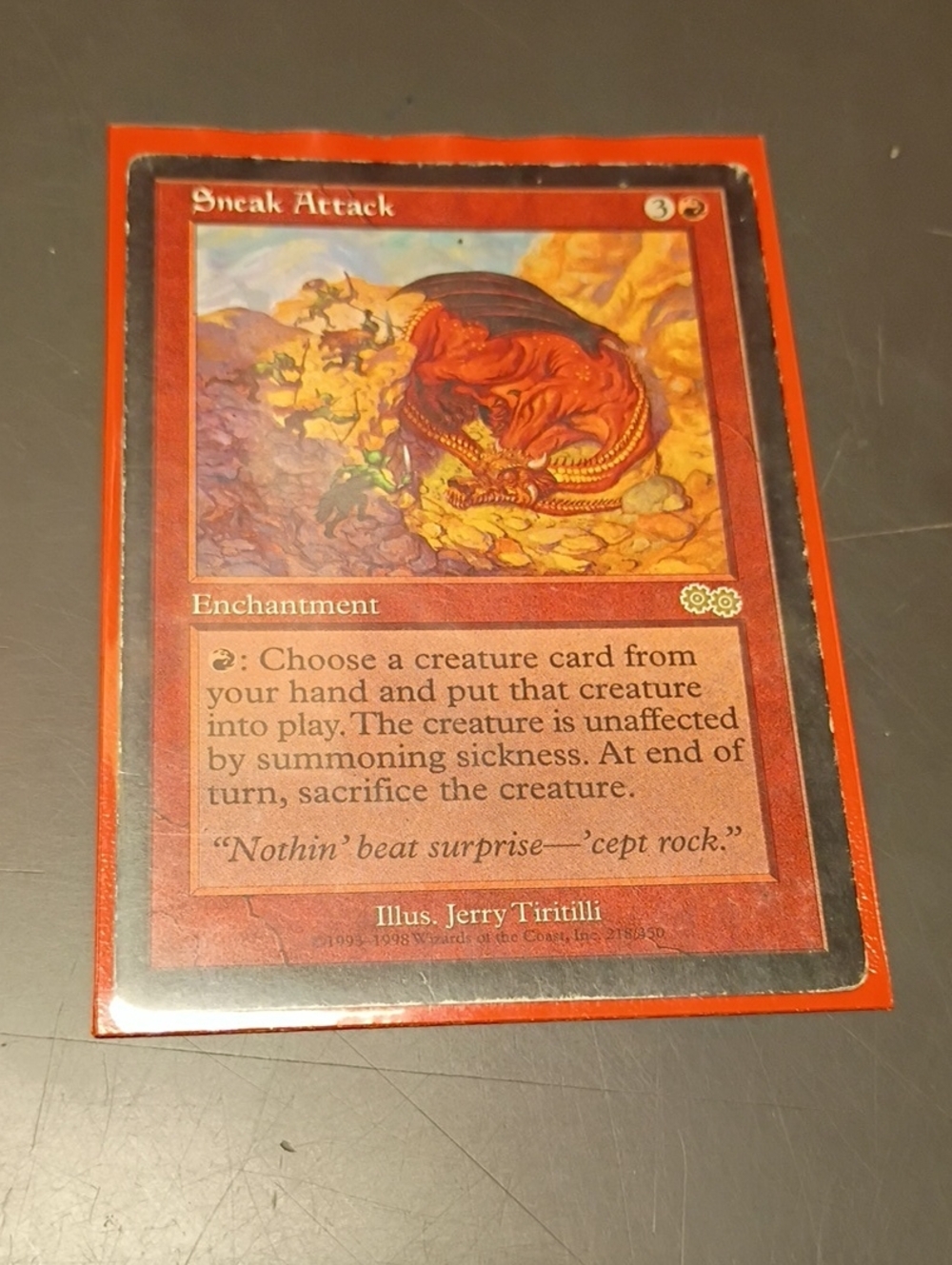 Sneak Attack Red Enchantment Art Print - Unbranded